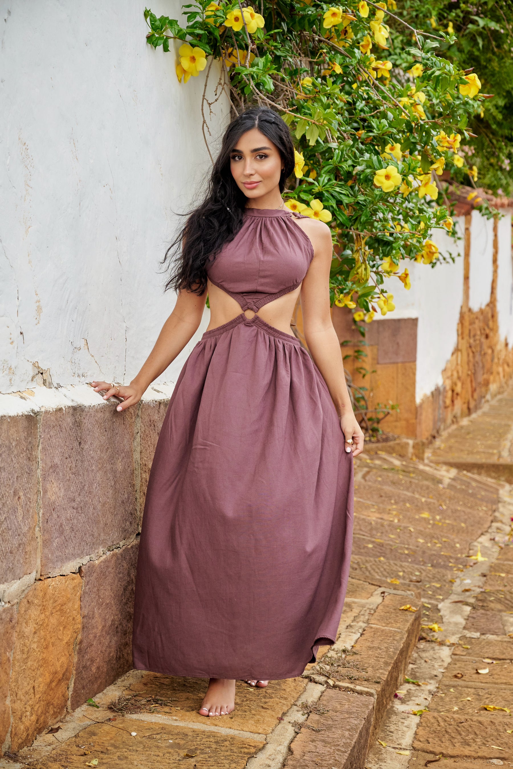 Amarilis Maxi Dress Café