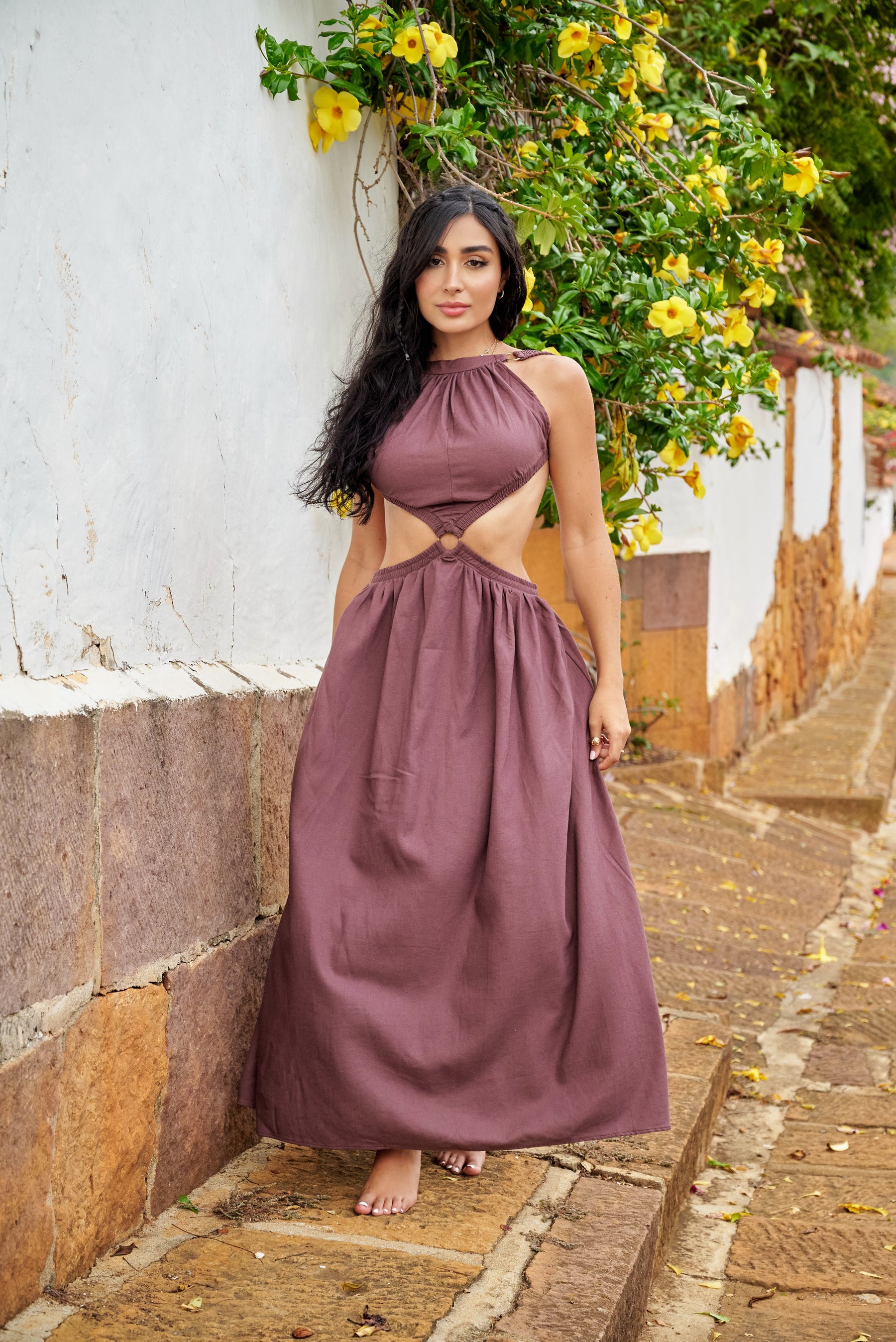 Amarilis Maxi Dress Café