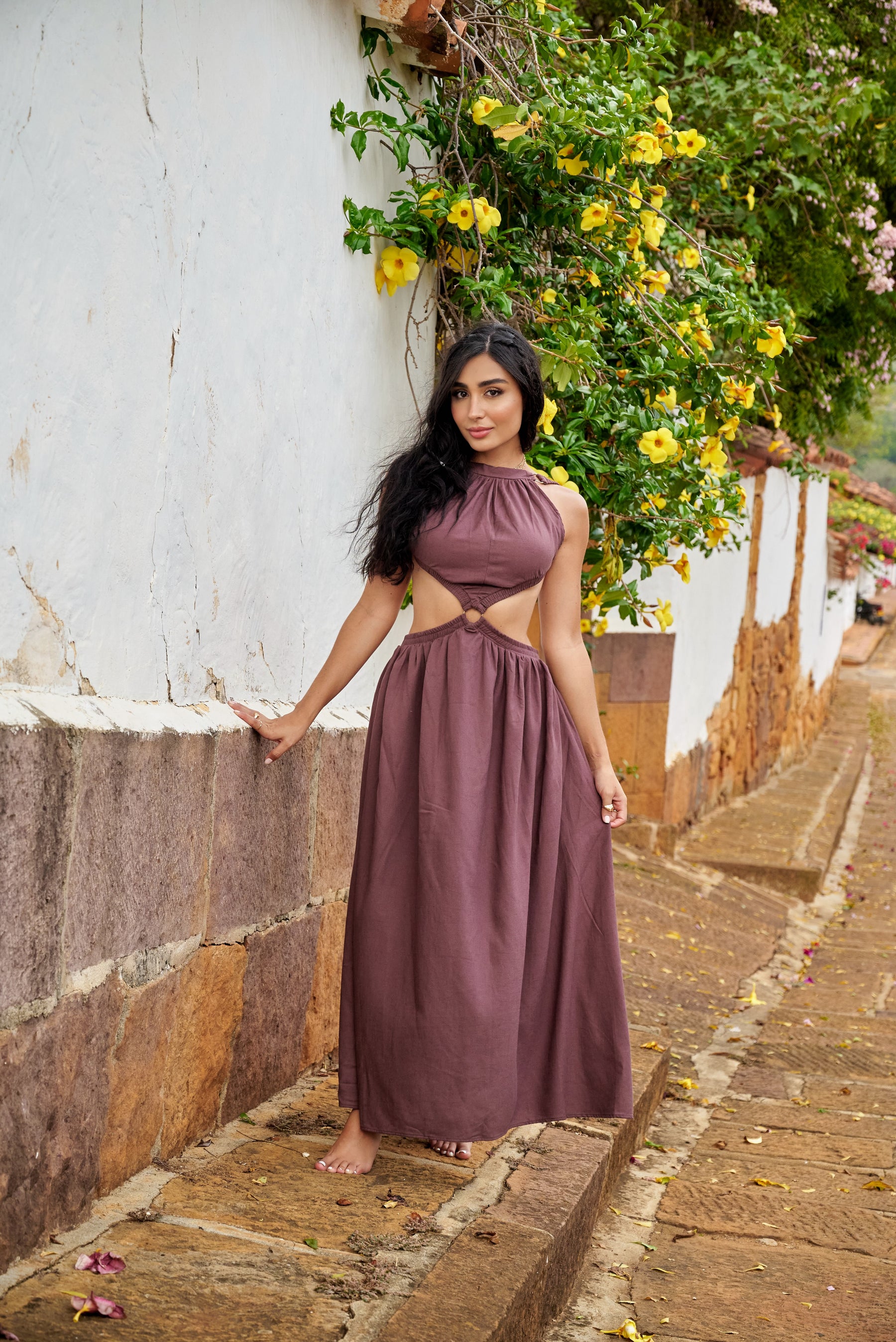 Amarilis Maxi Dress Café