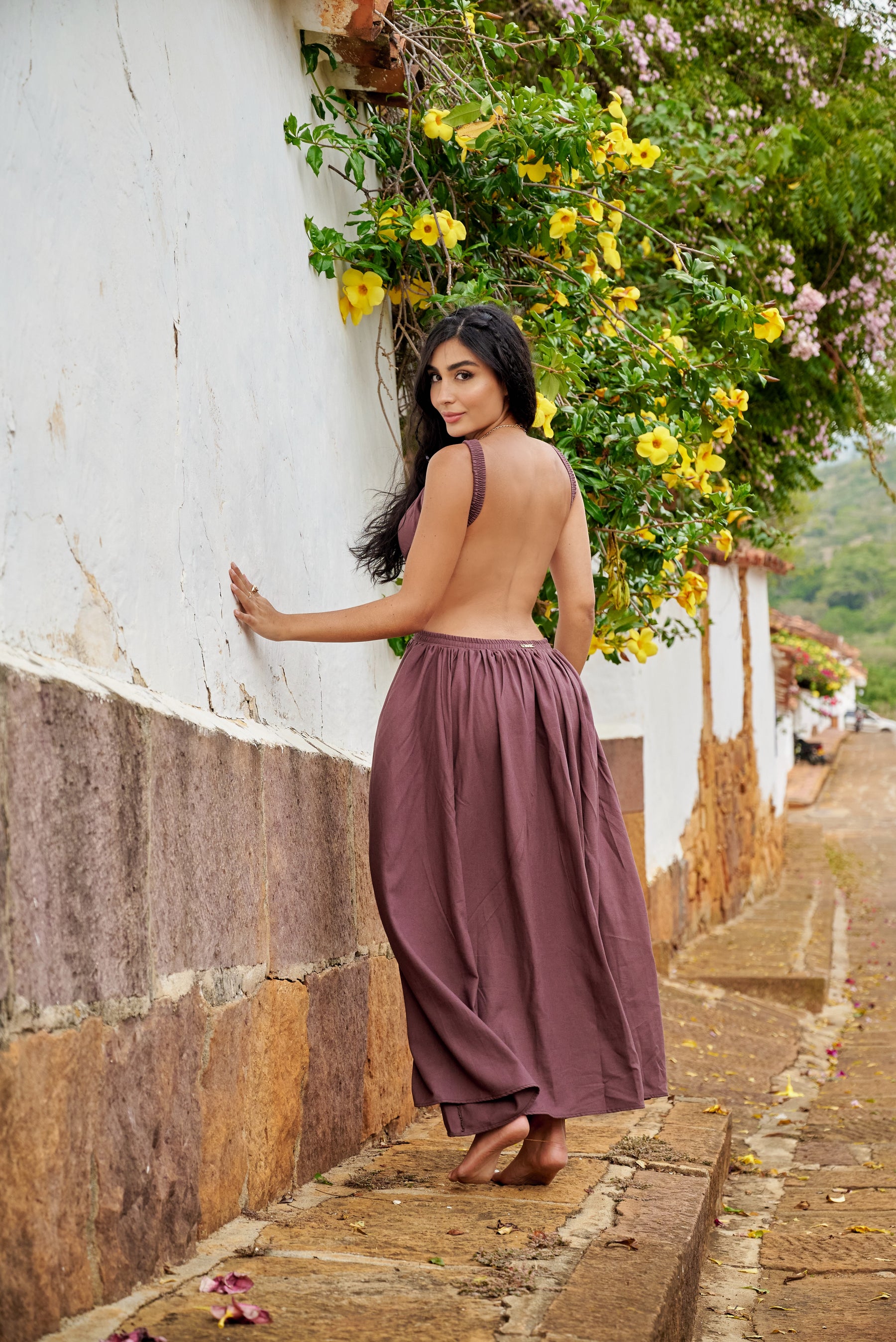 Amarilis Maxi Dress Café