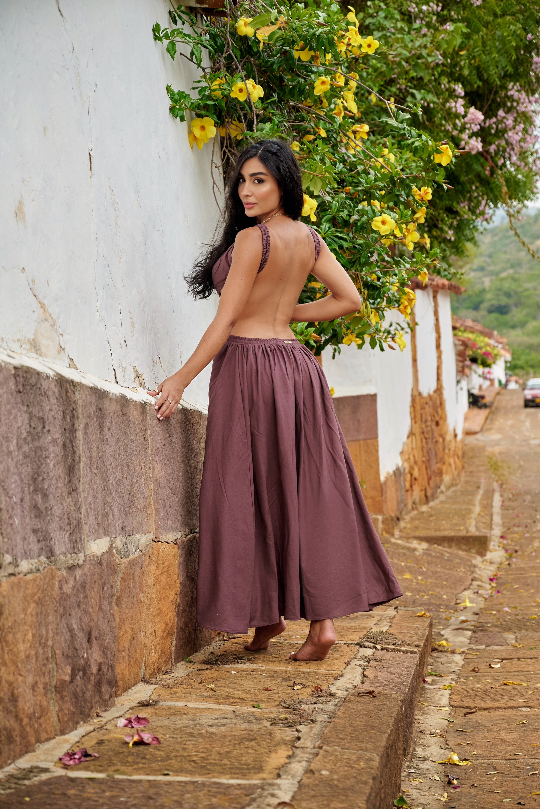 Amarilis Maxi Dress Café