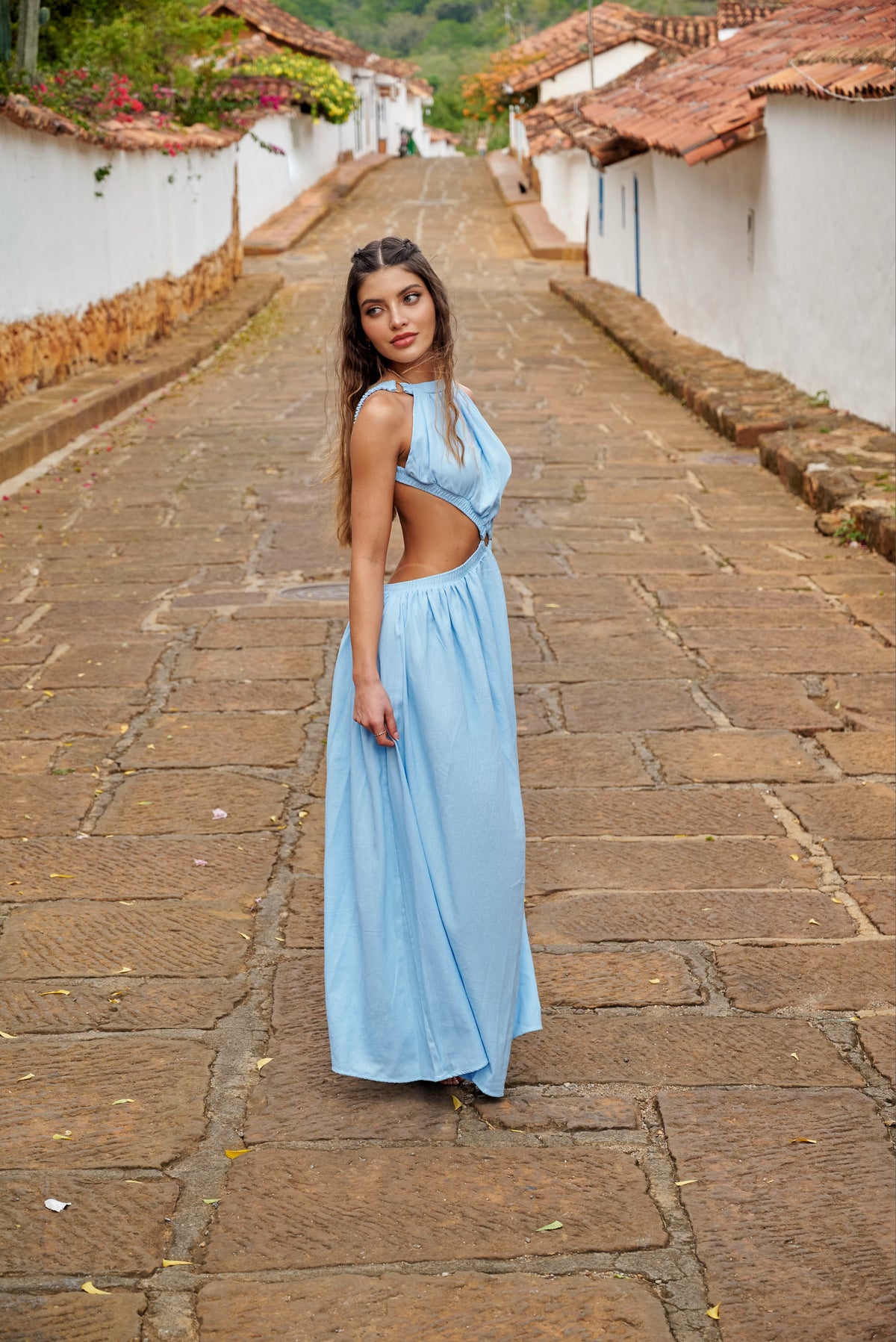Amarilis Maxi Dress Baby Blue