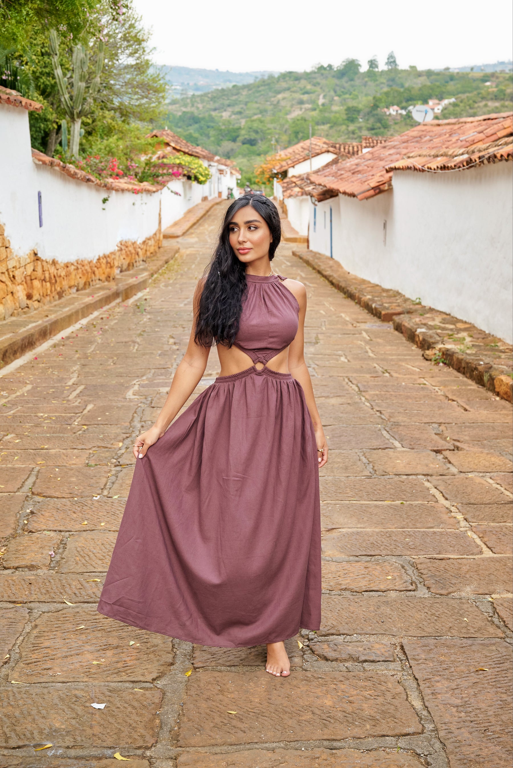 Amarilis Maxi Dress Café