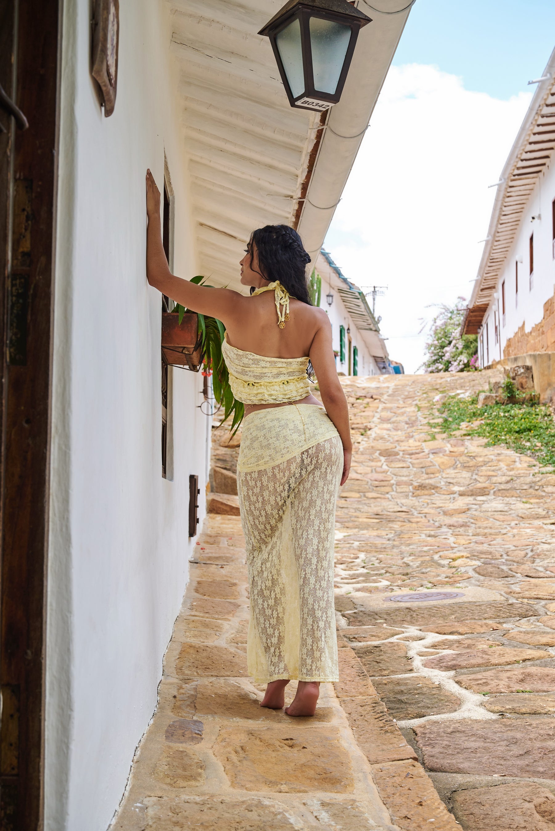 Mosquetta Maxi Skirt Amarillo Pastel
