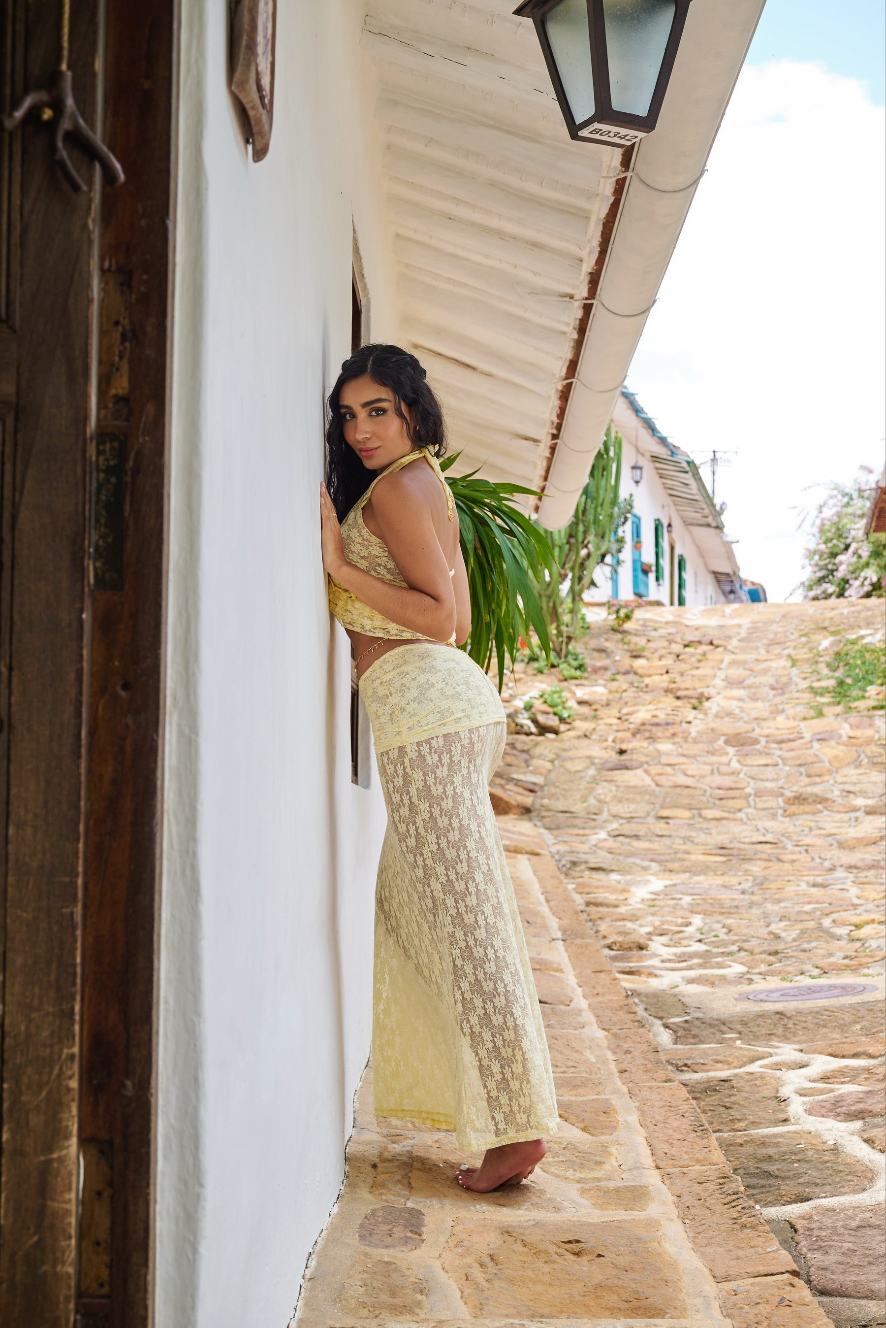 Mosquetta Maxi Skirt Amarillo Pastel