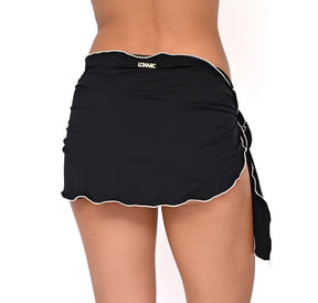 Kat cover up Negro con Ruche Nude