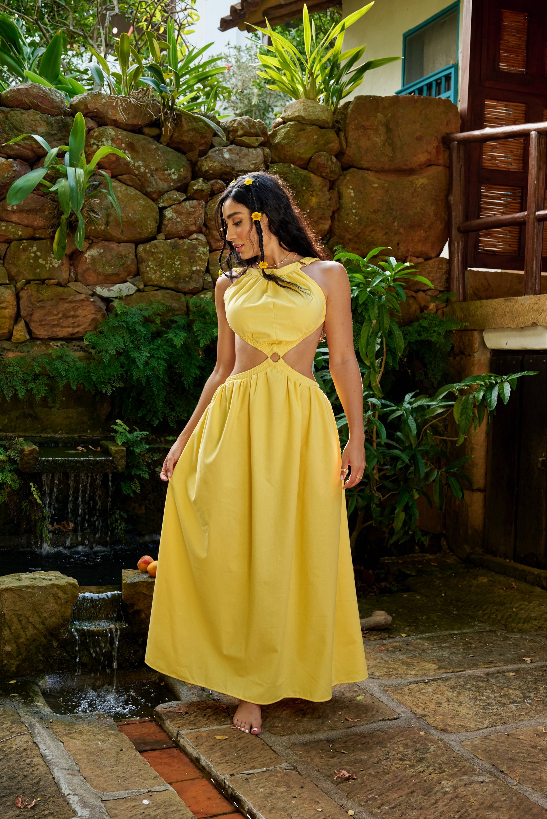 Amarilis Maxi Dress Amarillo