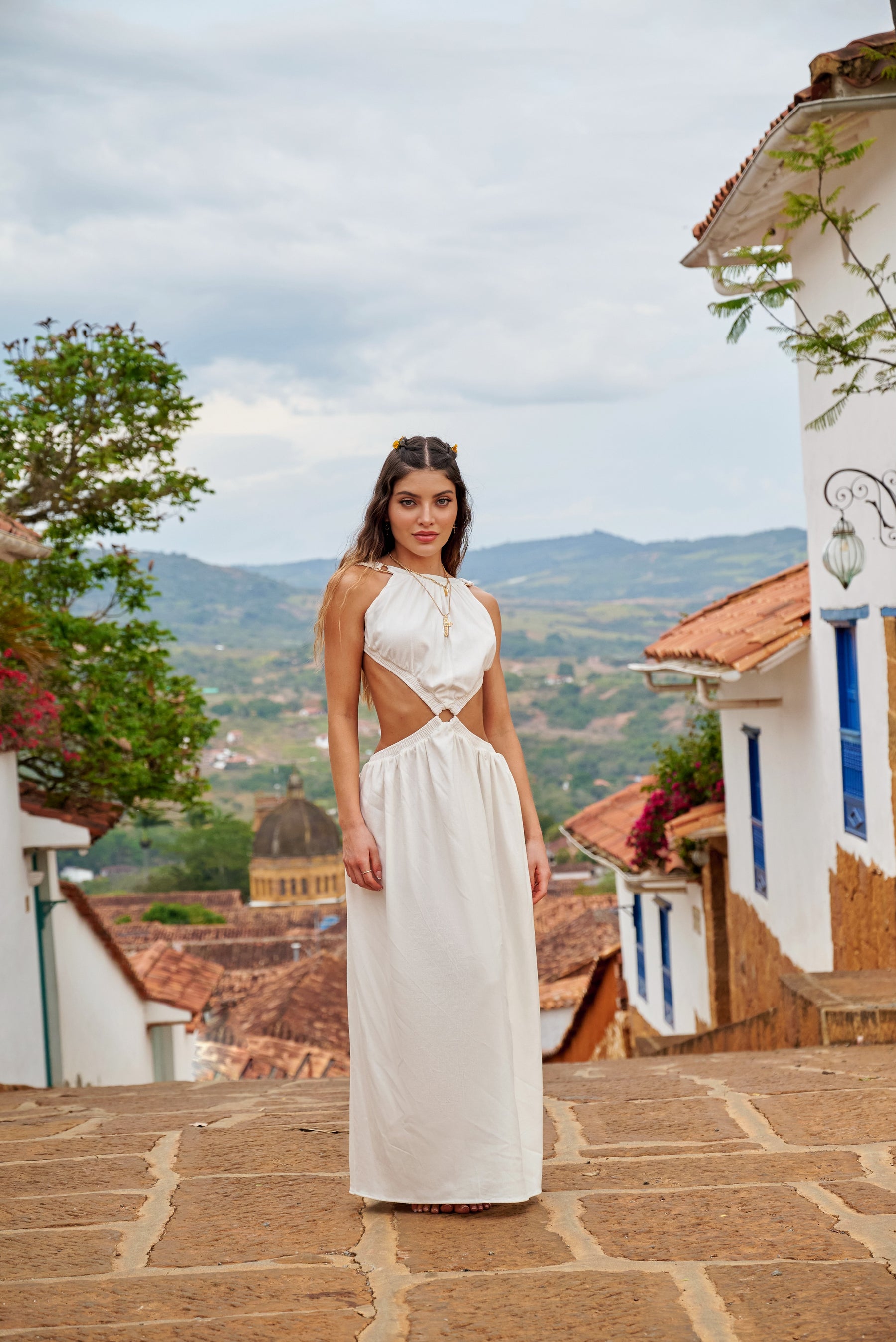 Amarilis Maxi Dress Marfil