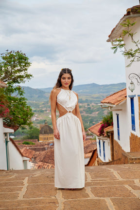 Amarilis Maxi Dress Marfil