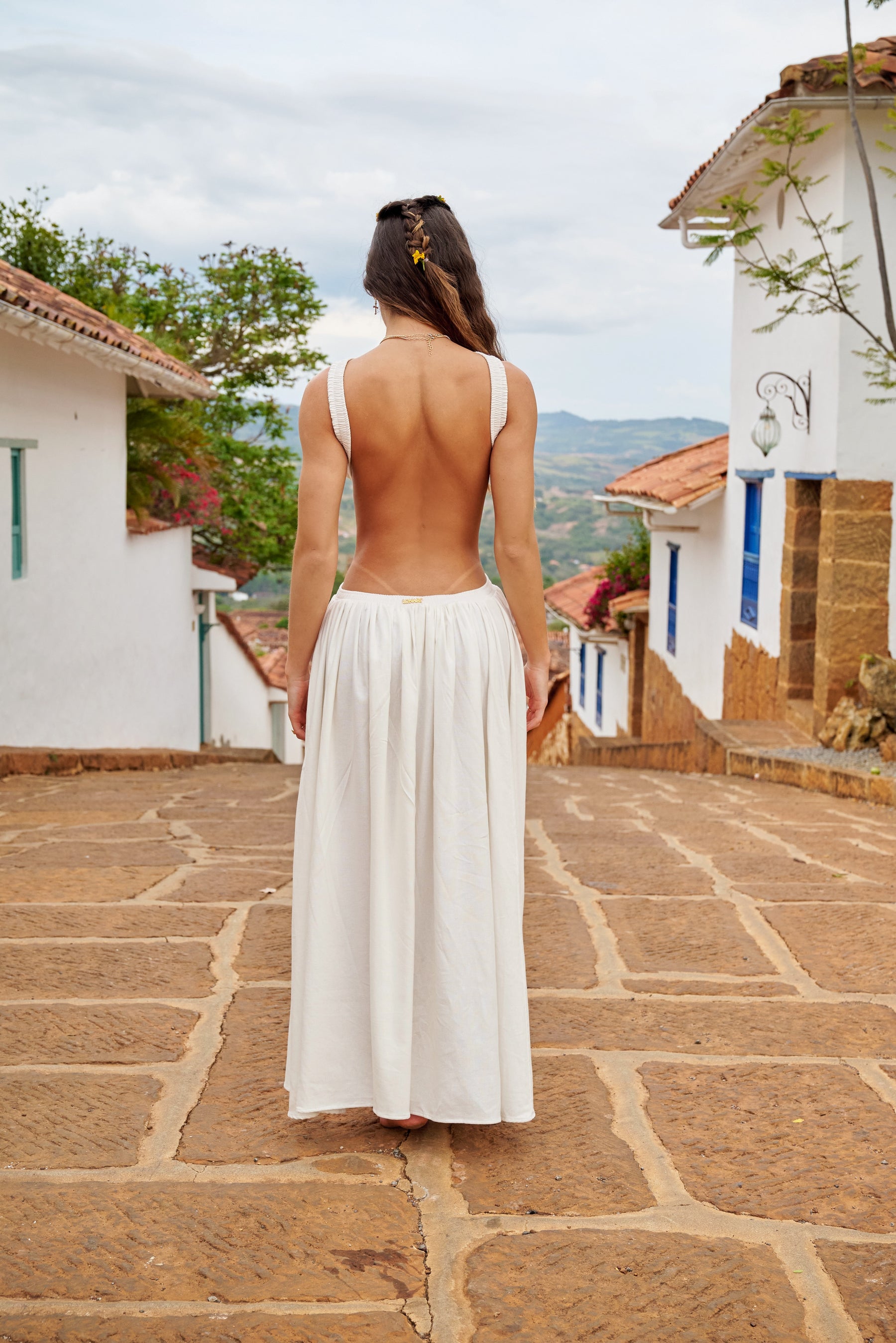 Amarilis Maxi Dress Marfil