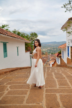 Amarilis Maxi Dress Marfil