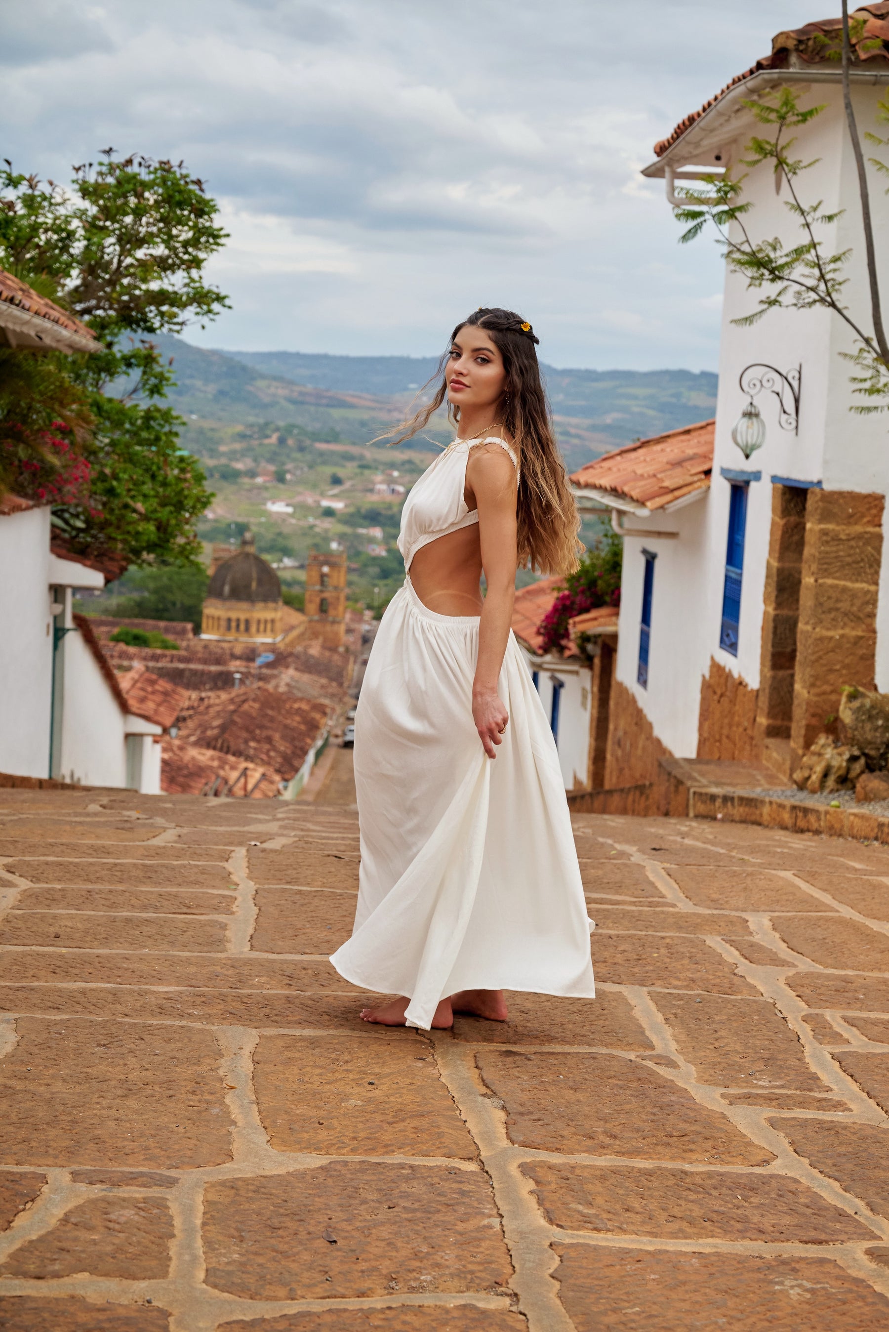 Amarilis Maxi Dress Marfil