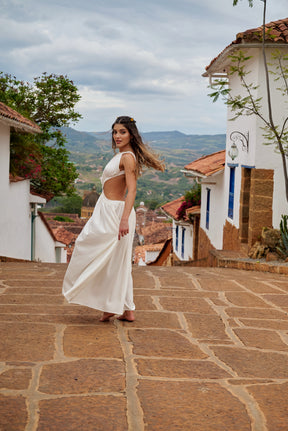 Amarilis Maxi Dress Marfil