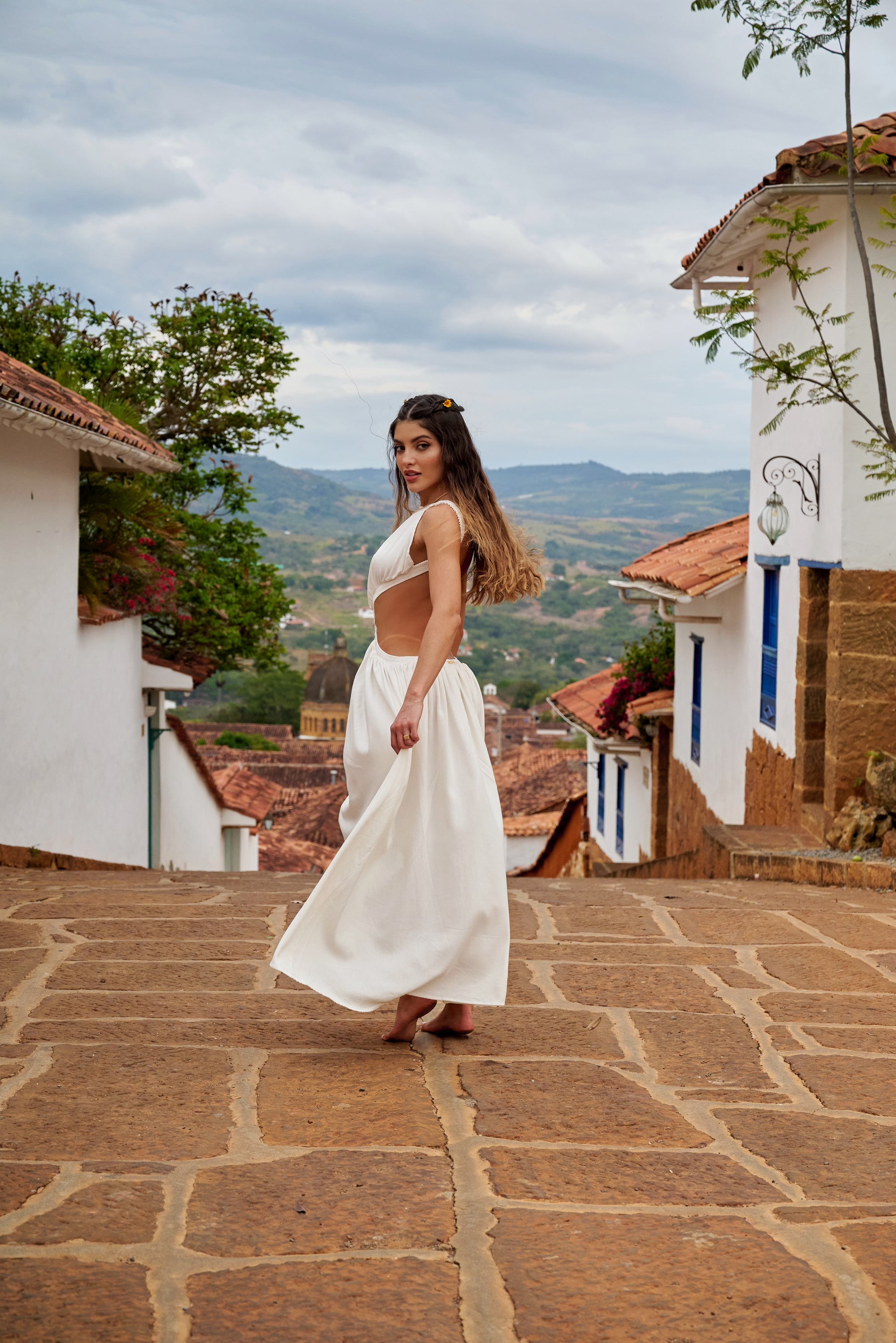 Amarilis Maxi Dress Marfil