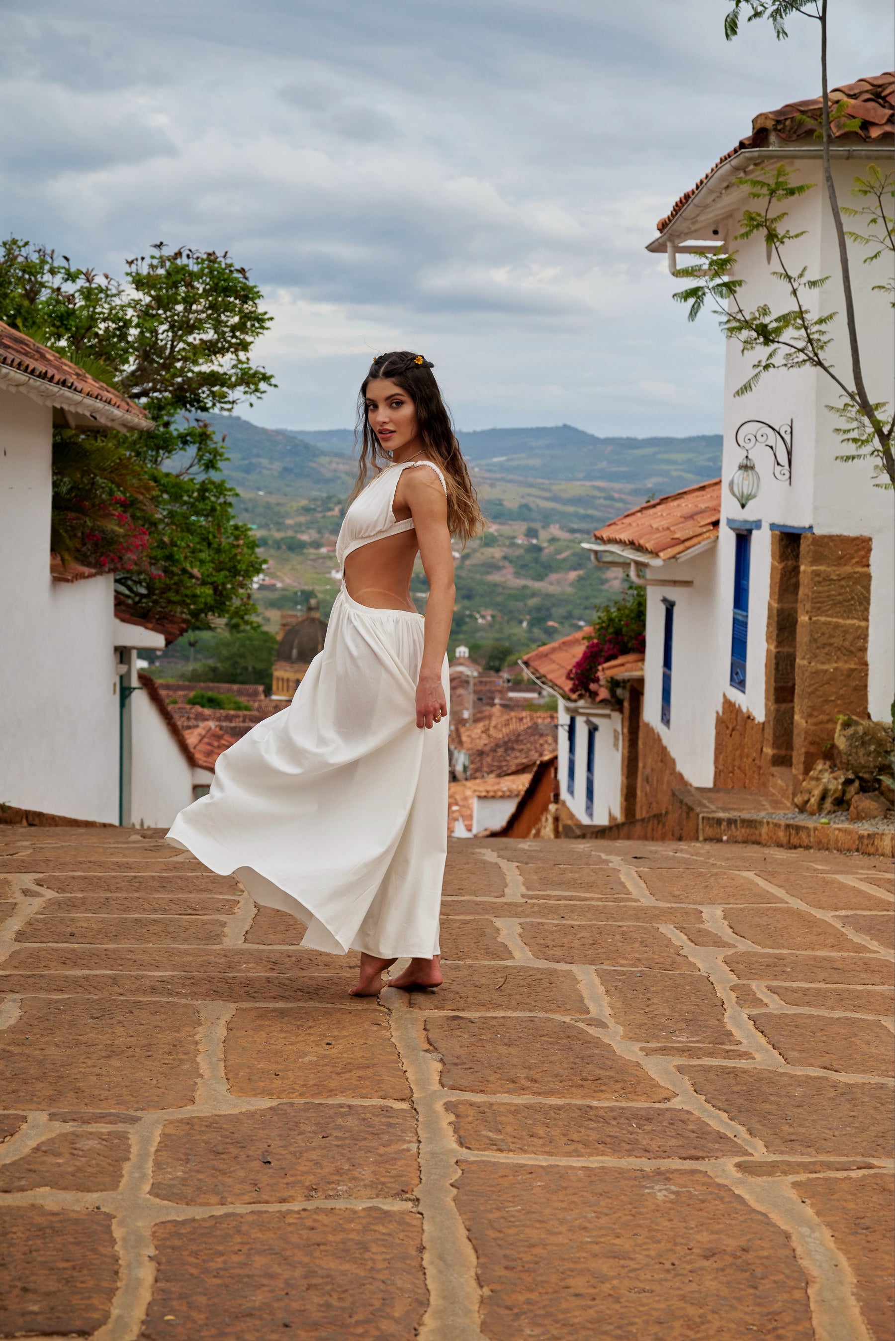 Amarilis Maxi Dress Marfil