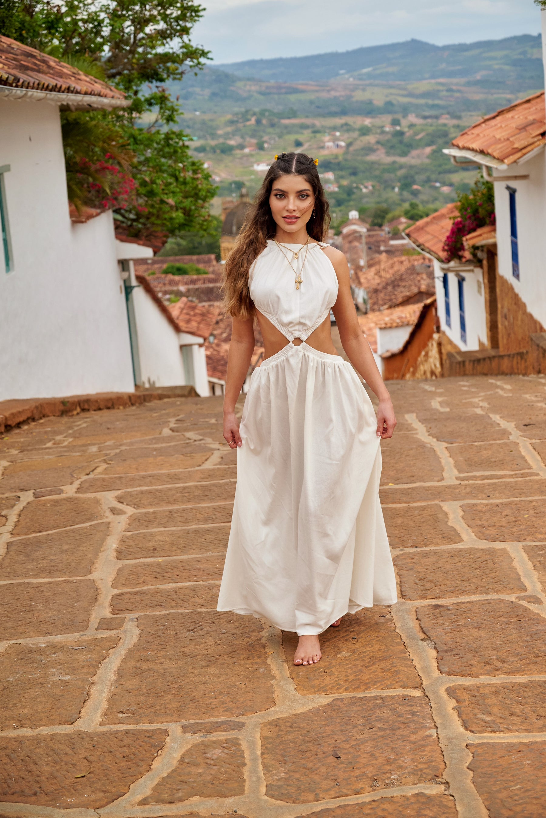 Amarilis Maxi Dress Marfil