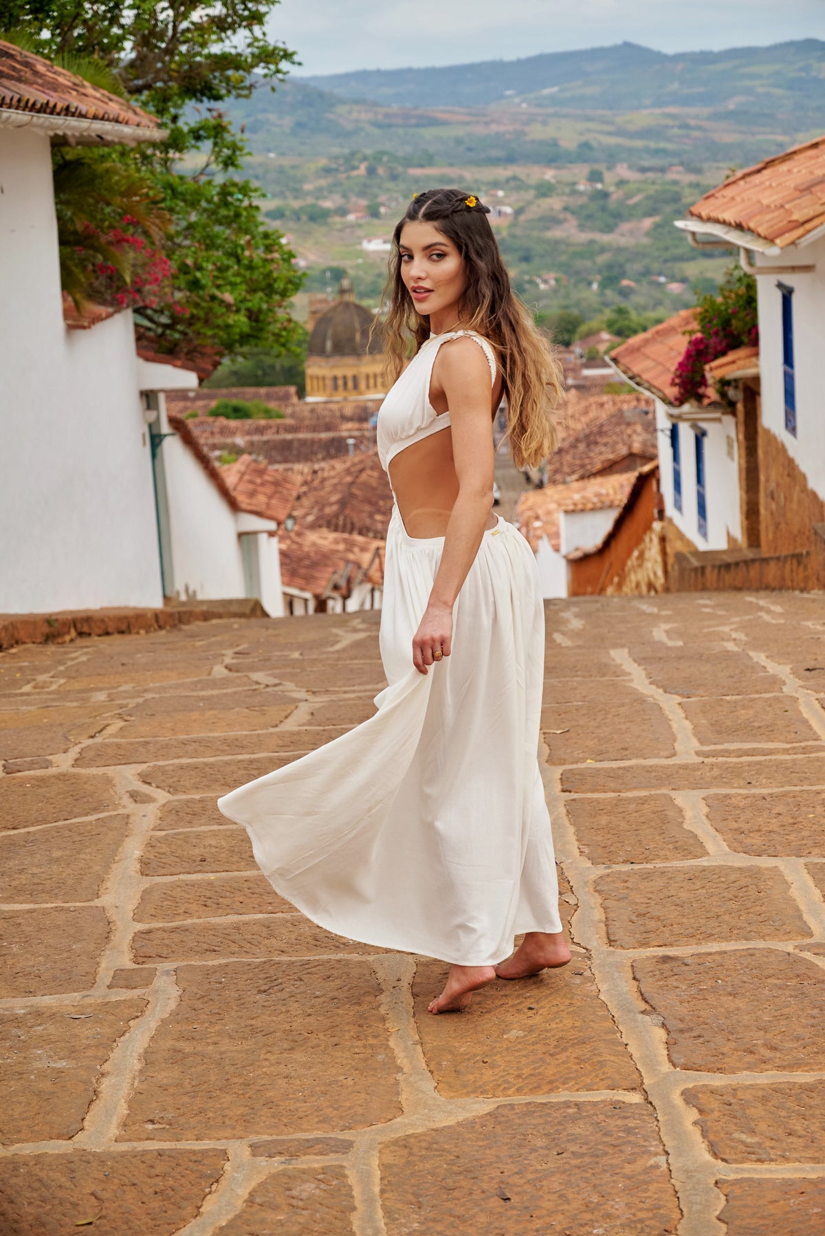 Amarilis Maxi Dress Marfil