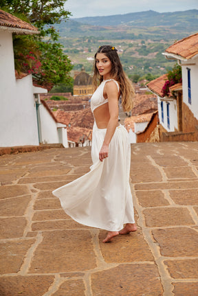 Amarilis Maxi Dress Marfil