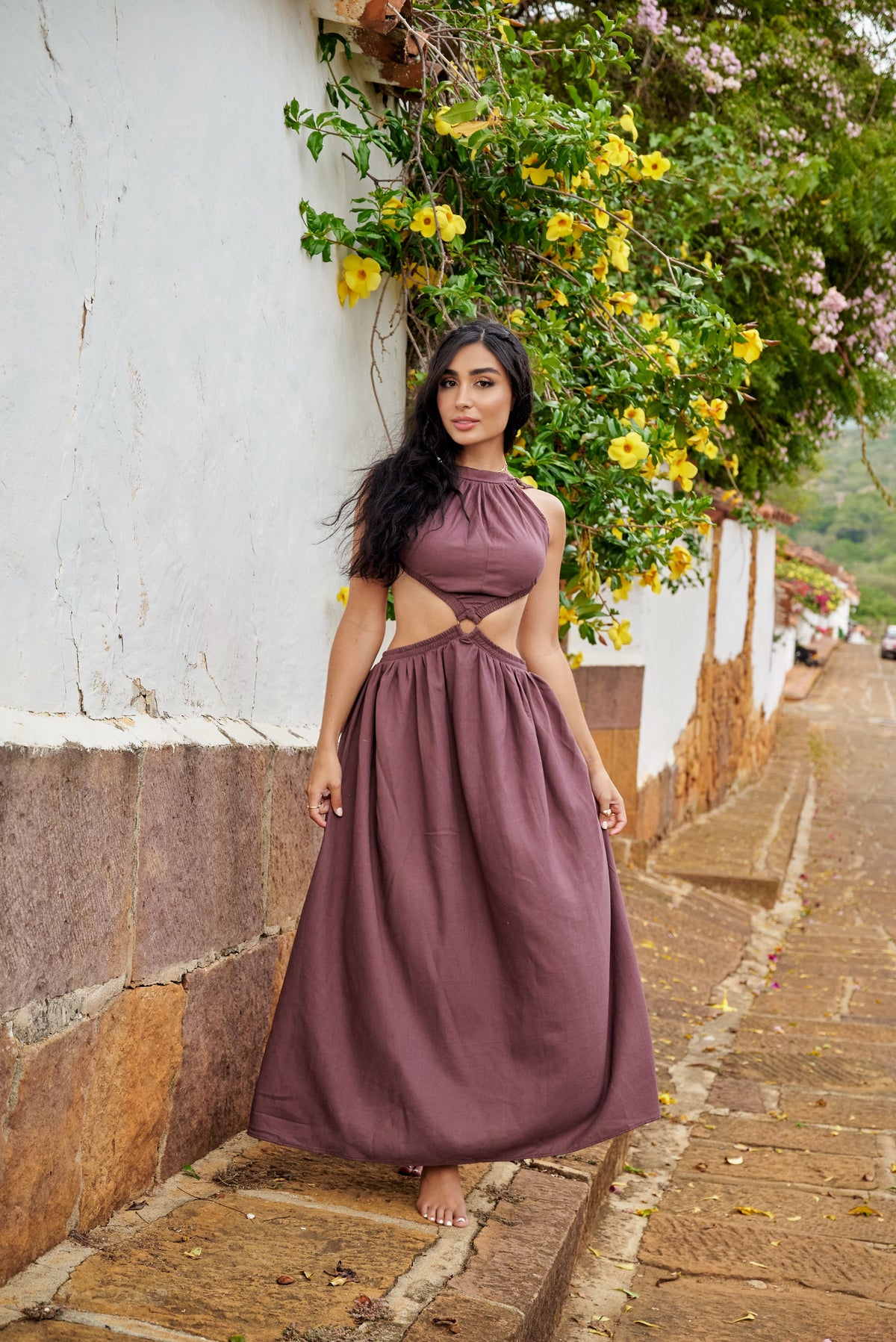 Amarilis Maxi Dress Café