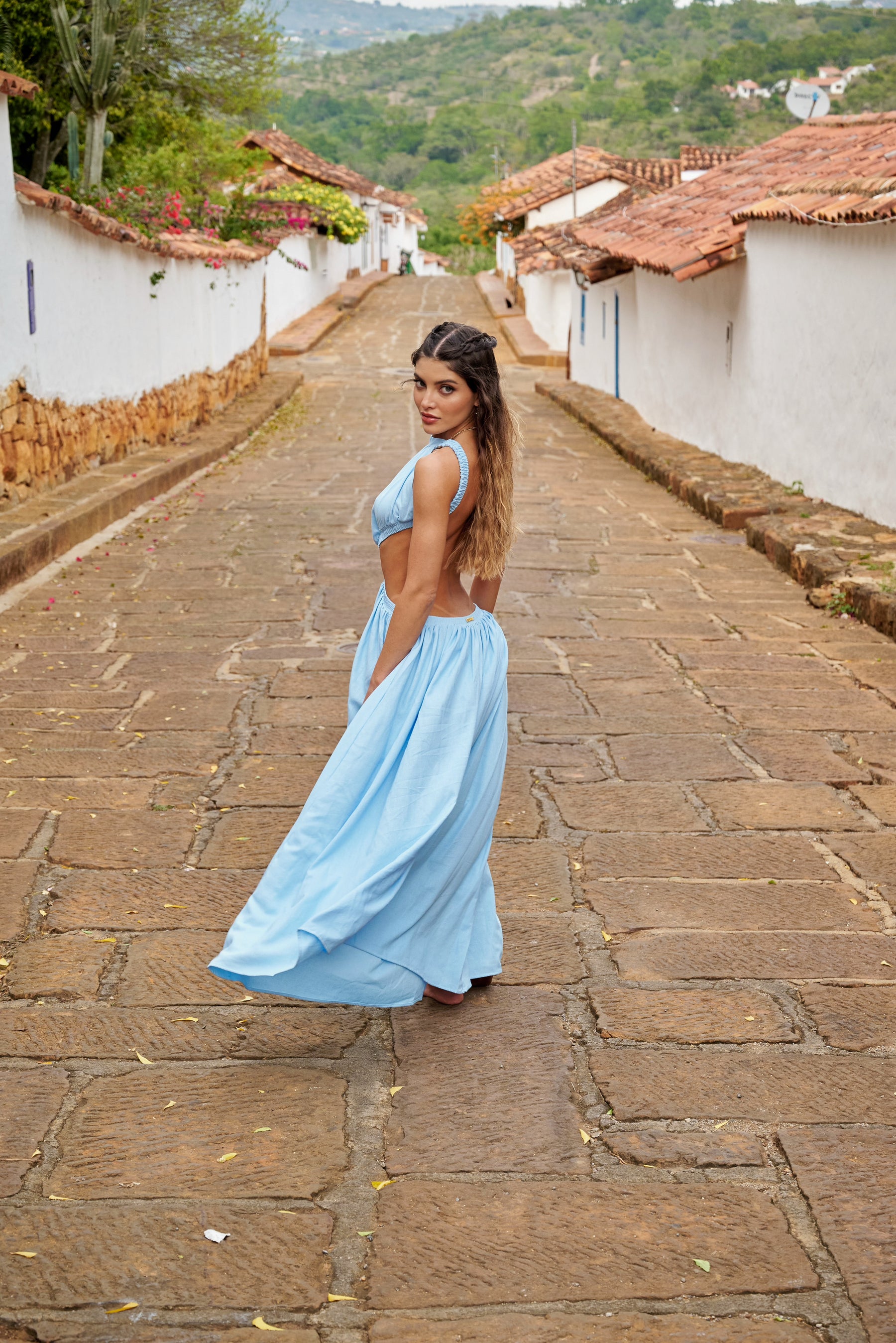 Amarilis Maxi Dress Baby Blue