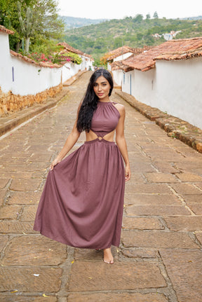 Amarilis Maxi Dress Café