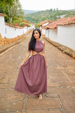 Amarilis Maxi Dress Café