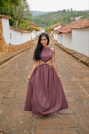 Amarilis Maxi Dress Café