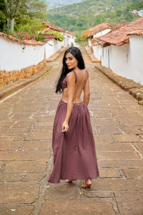 Amarilis Maxi Dress Café