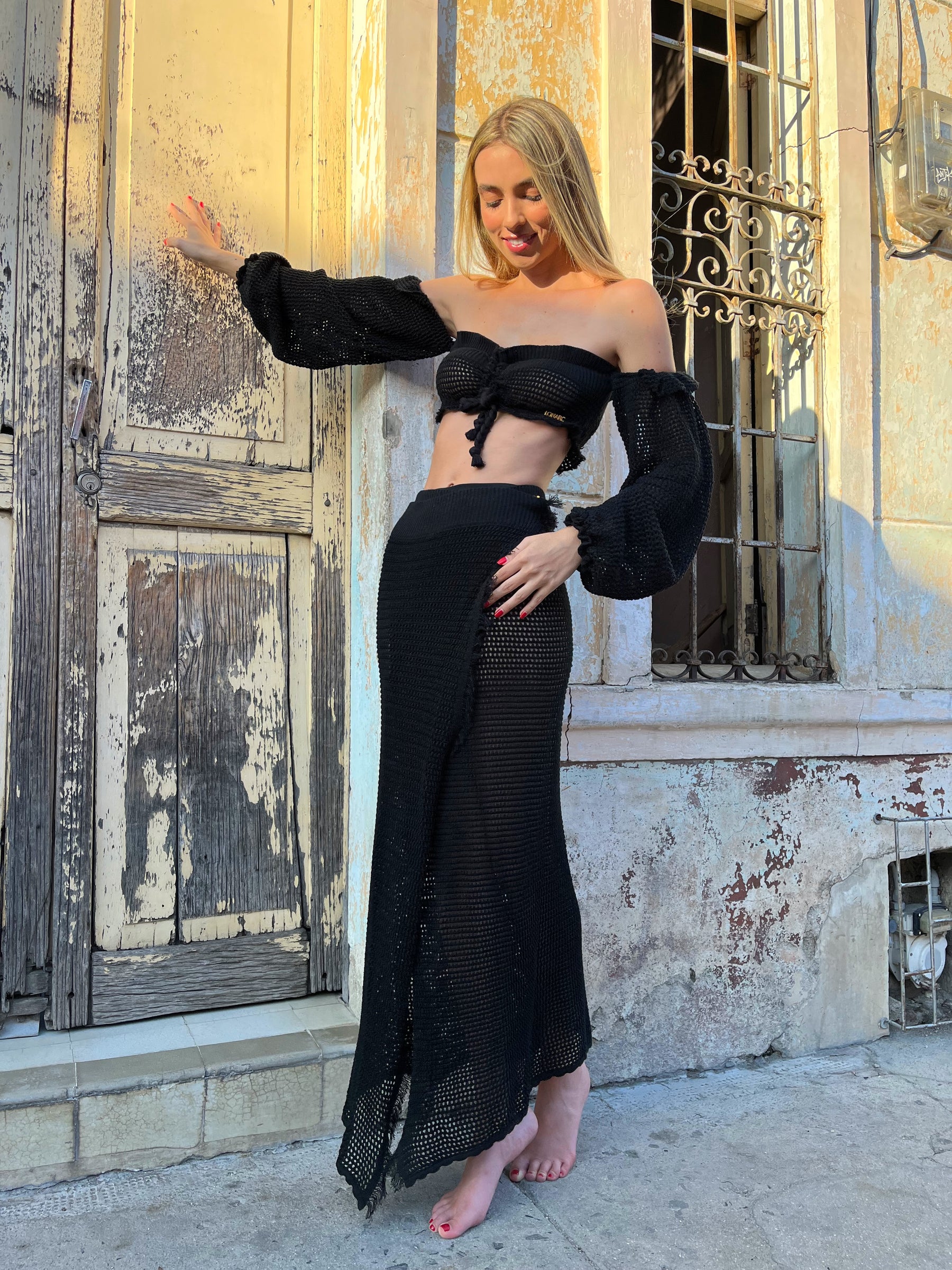 Gypsy Maxi Skirt Negro