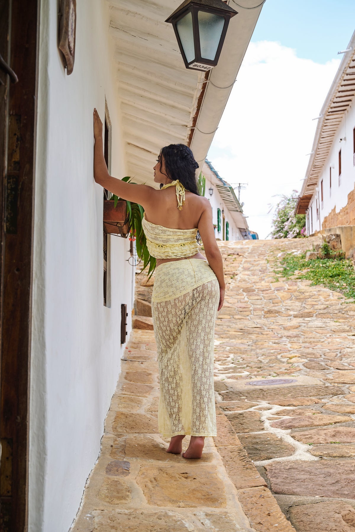Mosquetta Maxi Skirt Amarillo Pastel