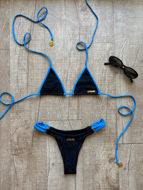 Katarsis Bottom Negro y tiras Baby Blue