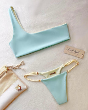 Formentera Bottom Blanco Crema y Azul Menta