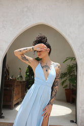Ibiza Maxi Dress Baby Blue