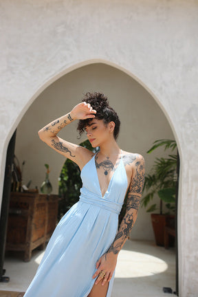Ibiza Maxi Dress Baby Blue