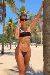 Kiwa Top Black and Neon Orange Double Side