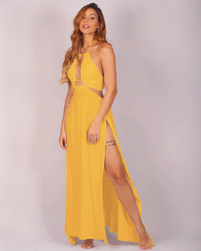Santorini Dress Mustard