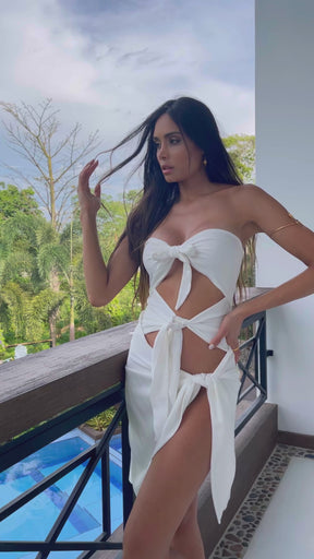 Jade Dress Marfil